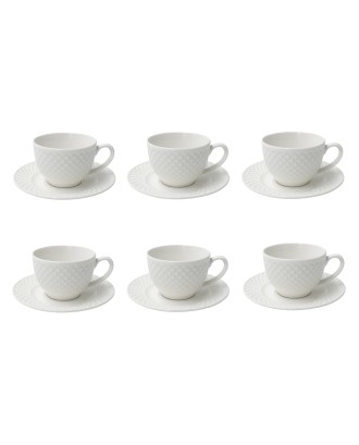 Set 6 cesti si farfurii pentru cafea, Reale - SIMONA'S COOKSHOP